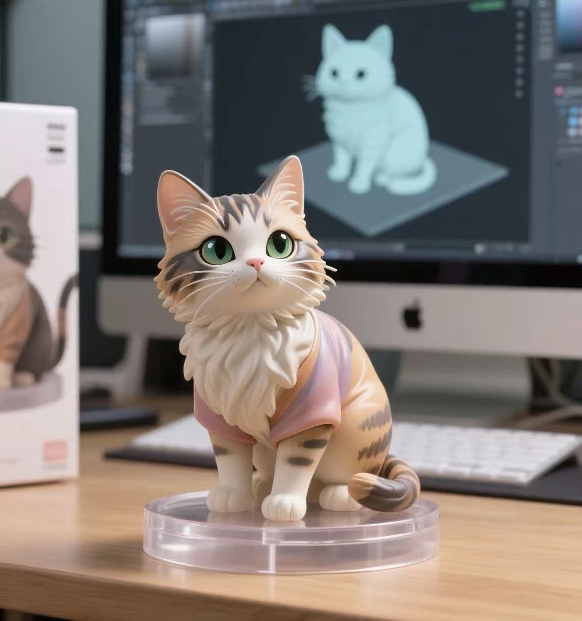 Ji Meng AI Customized 3D Pet Sculpture Merch (Industrial-Grade Nanometer Precision) (Error Less Than 3%)